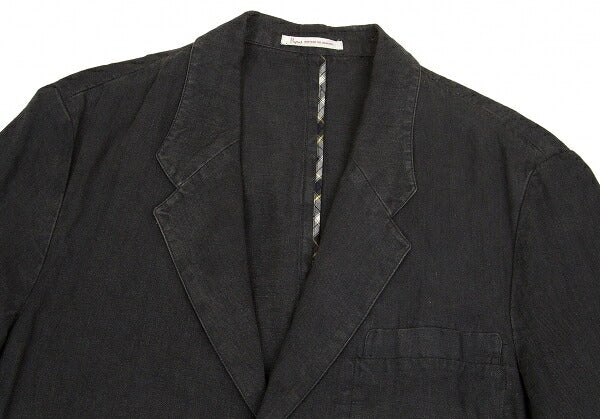 Papas Metal Button Linen 3B Jacket Gray Size S