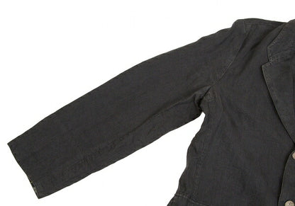 Papas Metal Button Linen 3B Jacket Gray Size S