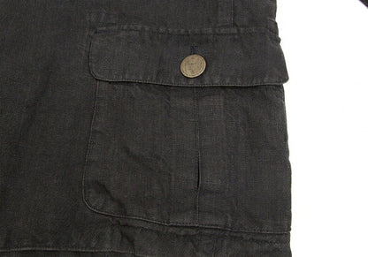 Papas Metal Button Linen 3B Jacket Gray Size S