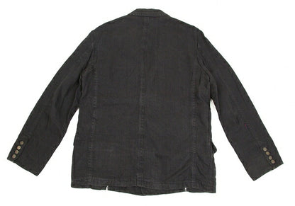 Papas Metal Button Linen 3B Jacket Gray Size S