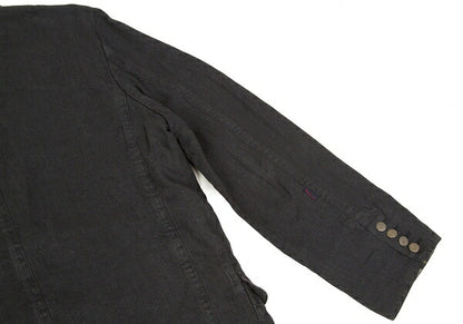 Papas Metal Button Linen 3B Jacket Gray Size S