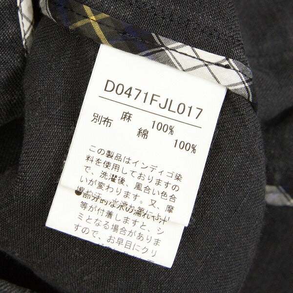 Papas Metal Button Linen 3B Jacket Gray Size S