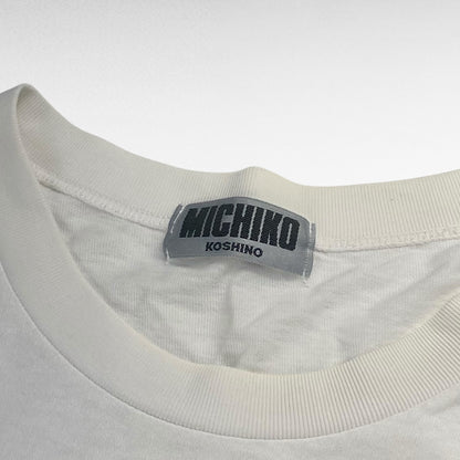 MICHIKO LONDON 90s Short Sleeve T-Shirt White Size M