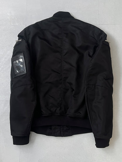 Dsquared2 Black Nylon Gimmick Zip Jacket Size 50