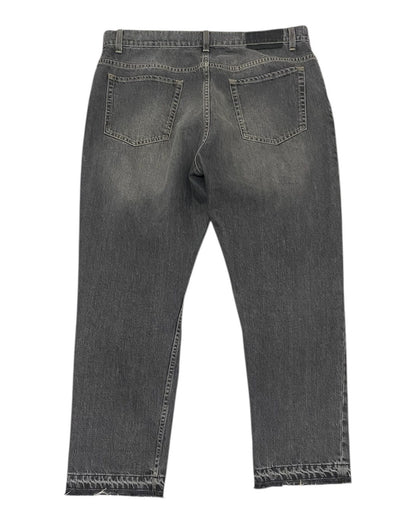 Stella McCartney Gray Wash Denim Pants Raw Hem