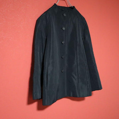 ISSEY MIYAKE 01AW Panel No Collar Jacket Black Size 2