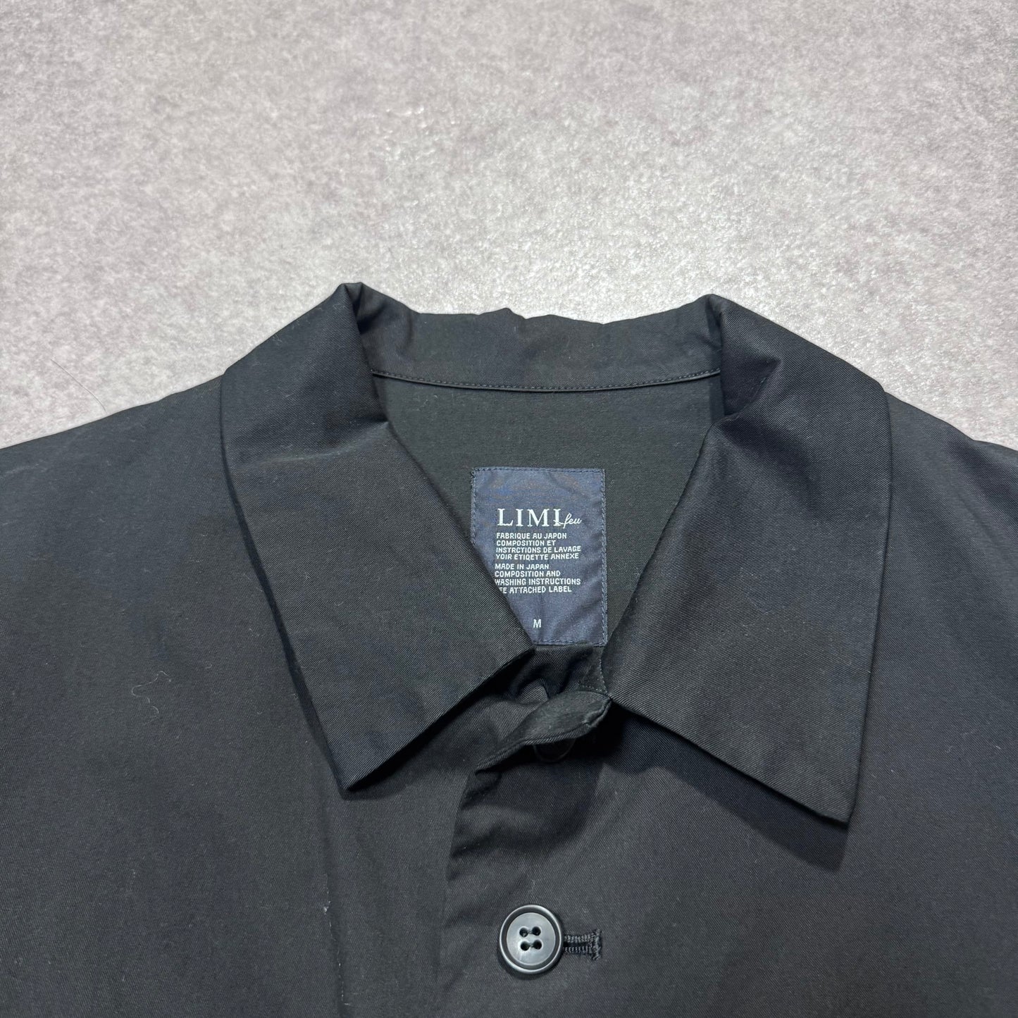 Limi Feu Black Long Sleeve Shirt Size S