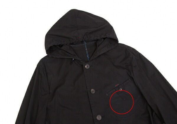 Papas Cotton Mods Coat Black Size S