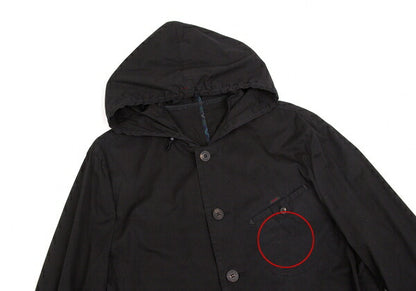 Papas Cotton Mods Coat Black Size S