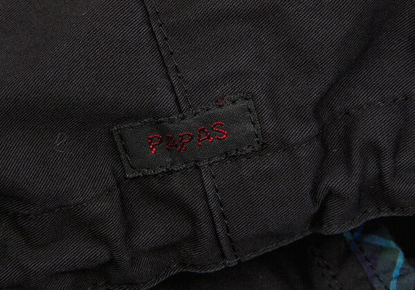 Papas Cotton Mods Coat Black Size S