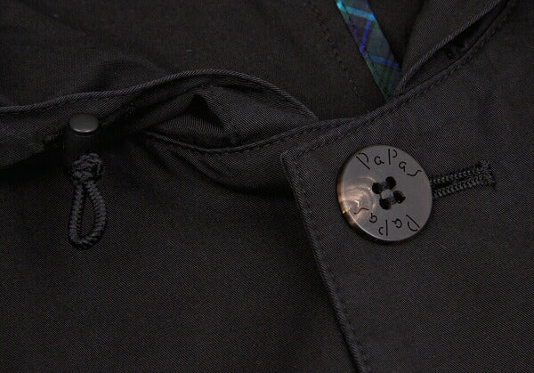 Papas Cotton Mods Coat Black Size S