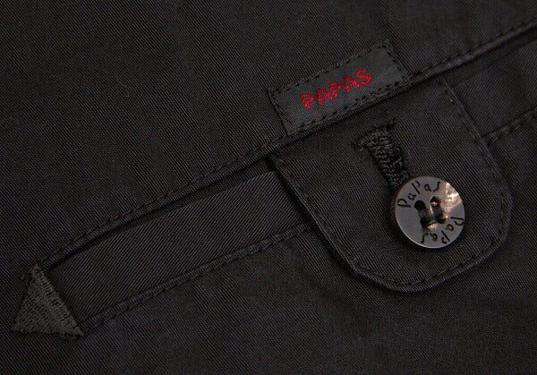 Papas Cotton Mods Coat Black Size S