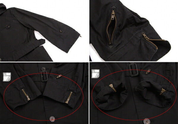 Papas Cotton Mods Coat Black Size S