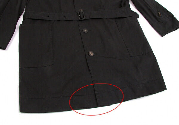 Papas Cotton Mods Coat Black Size S