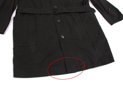 Papas Cotton Mods Coat Black Size S