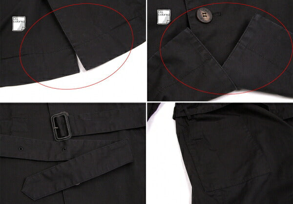 Papas Cotton Mods Coat Black Size S