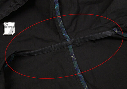Papas Cotton Mods Coat Black Size S