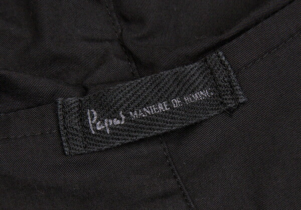 Papas Cotton Mods Coat Black Size S