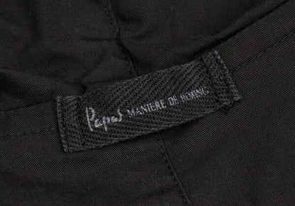 Papas Cotton Mods Coat Black Size S