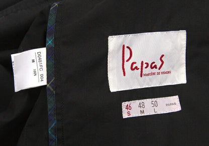 Papas Cotton Mods Coat Black Size S