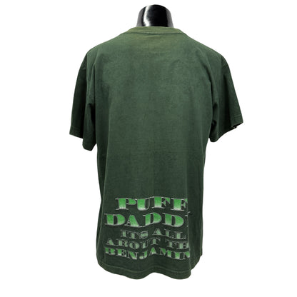 PUFF DADDY 90s It's All About The Benjamins T-Shirt Size M