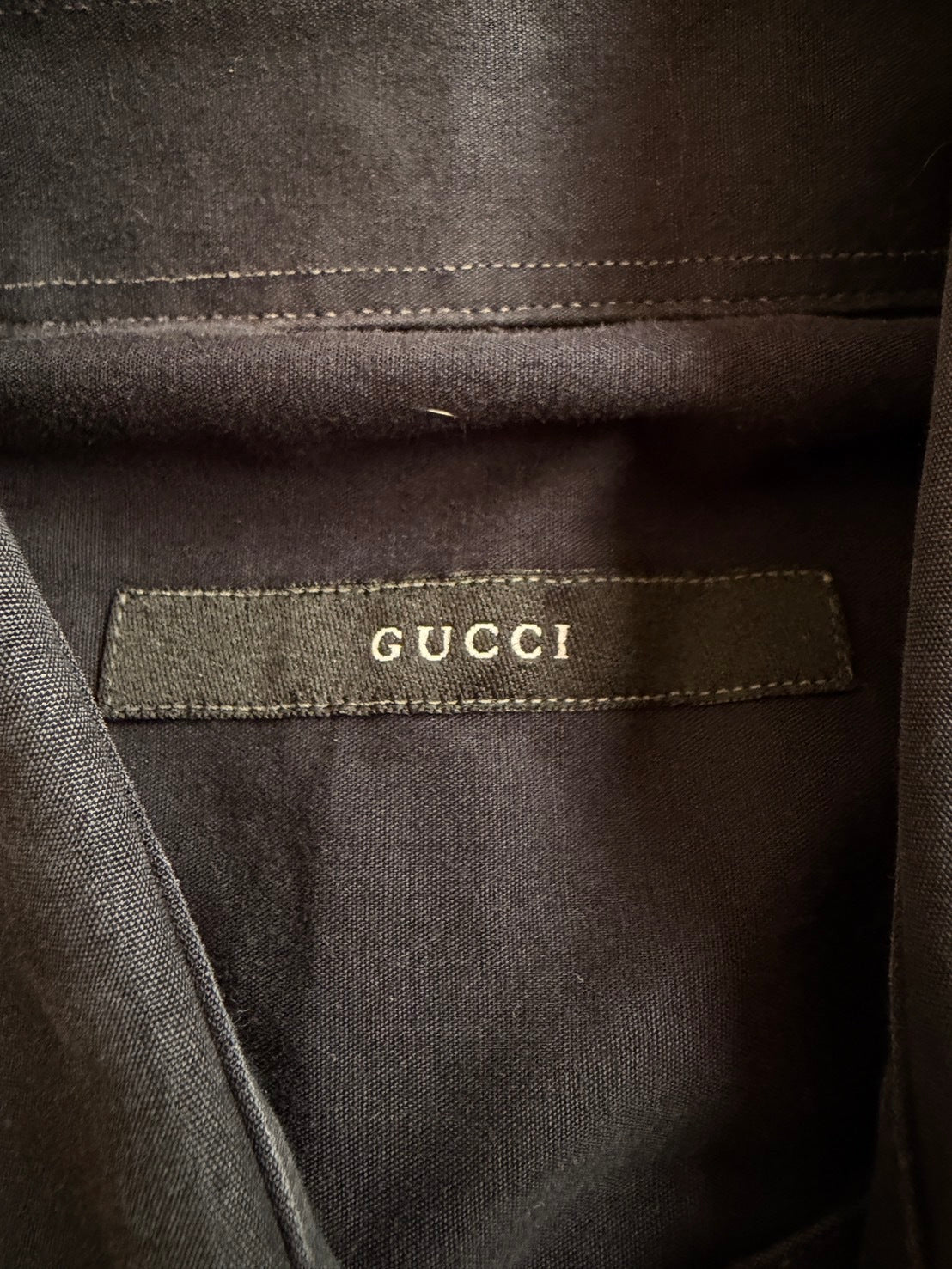 GUCCI Tailored Cotton Dress Shirt Folded Cuff Size S