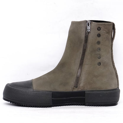 DEVOA 25AW Cow Nubuck Leather Sneakers Beige Size EU 43
