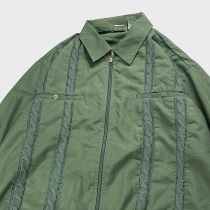 Haband 90s Zip Up Shirt Size L
