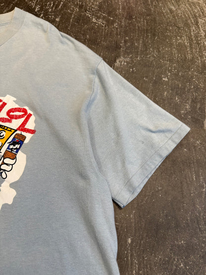 Vintage Rock (O) Klol Blue Cotton T-Shirt Size XL