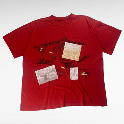 unknown 90s Short Sleeve T-Shirt Red Size 2XL