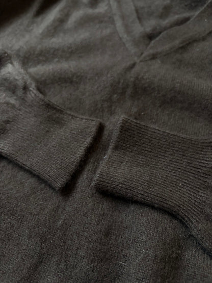 Y's AW00 Cashmere Deep V-Neck Sweater Brown