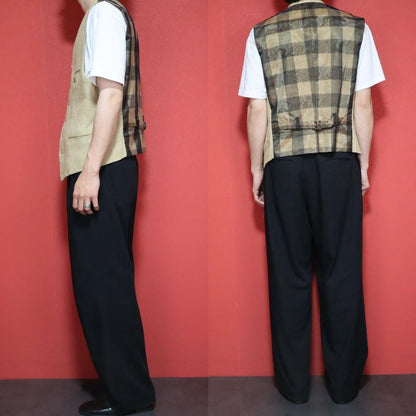 ISSEY MIYAKE MEN 97AW Archive Silk Check Vest Size L