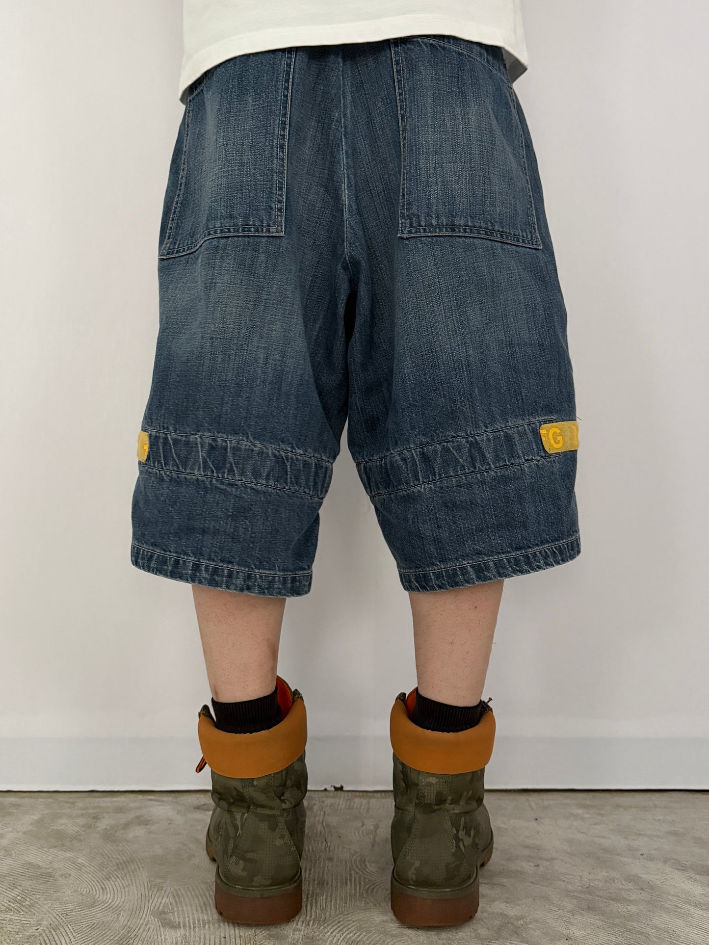 Marithe + Francois Girbaud Blue Jogger Shorts Size 34