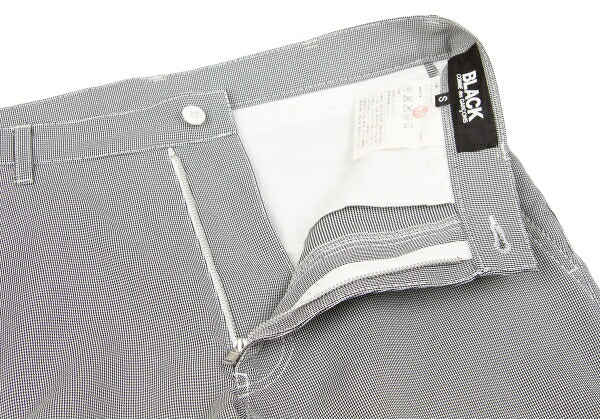 BLACK COMME des GARCONS Puppytooth Pants Black White Size S