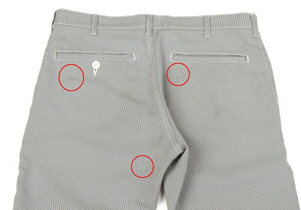 BLACK COMME des GARCONS Puppytooth Pants Black White Size S