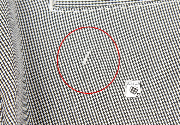 BLACK COMME des GARCONS Puppytooth Pants Black White Size S