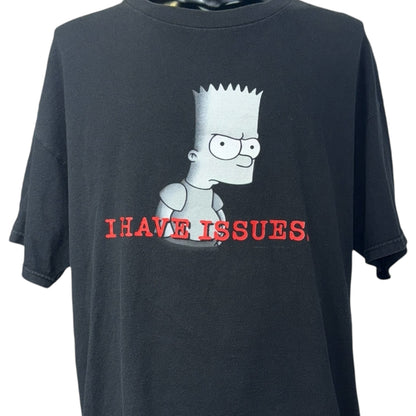 The Simpsons I HAVE ISSUES T-Shirt Size XL