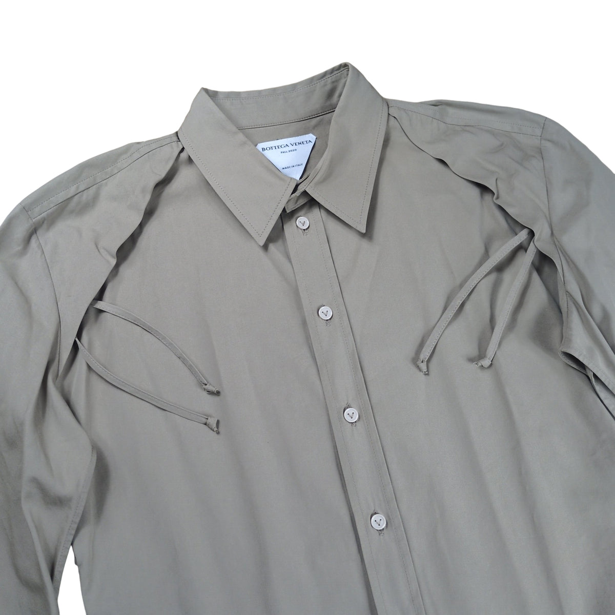 Bottega Veneta Deformed Lace Up Oversized L/S Shirt Size 38