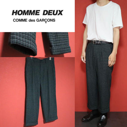Comme des Garcons Homme Deux 14AW Cropped Check Pants Size S