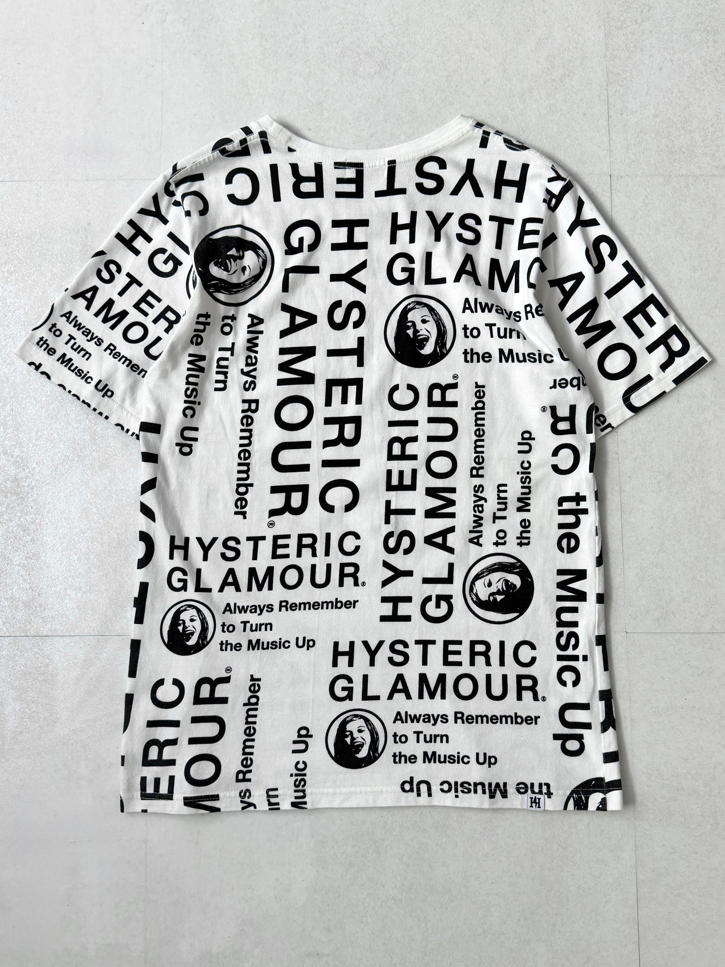 Hysteric Glamour White Graphic T-Shirt Size S