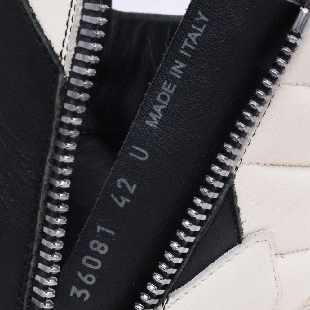 Rick Owens 22AW Geobasket Sneakers Black Milk Size EU 42