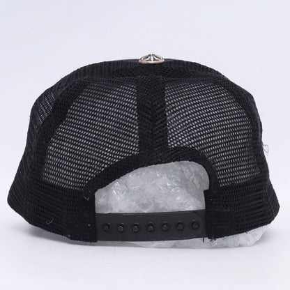 Chrome Hearts FUCK Patch Crossball Trucker Hat Black Size F