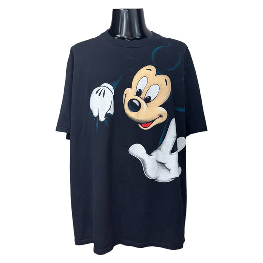 DISNEY 90s USA Made Mickey Big Print Size ONE SIZE FITS ALL