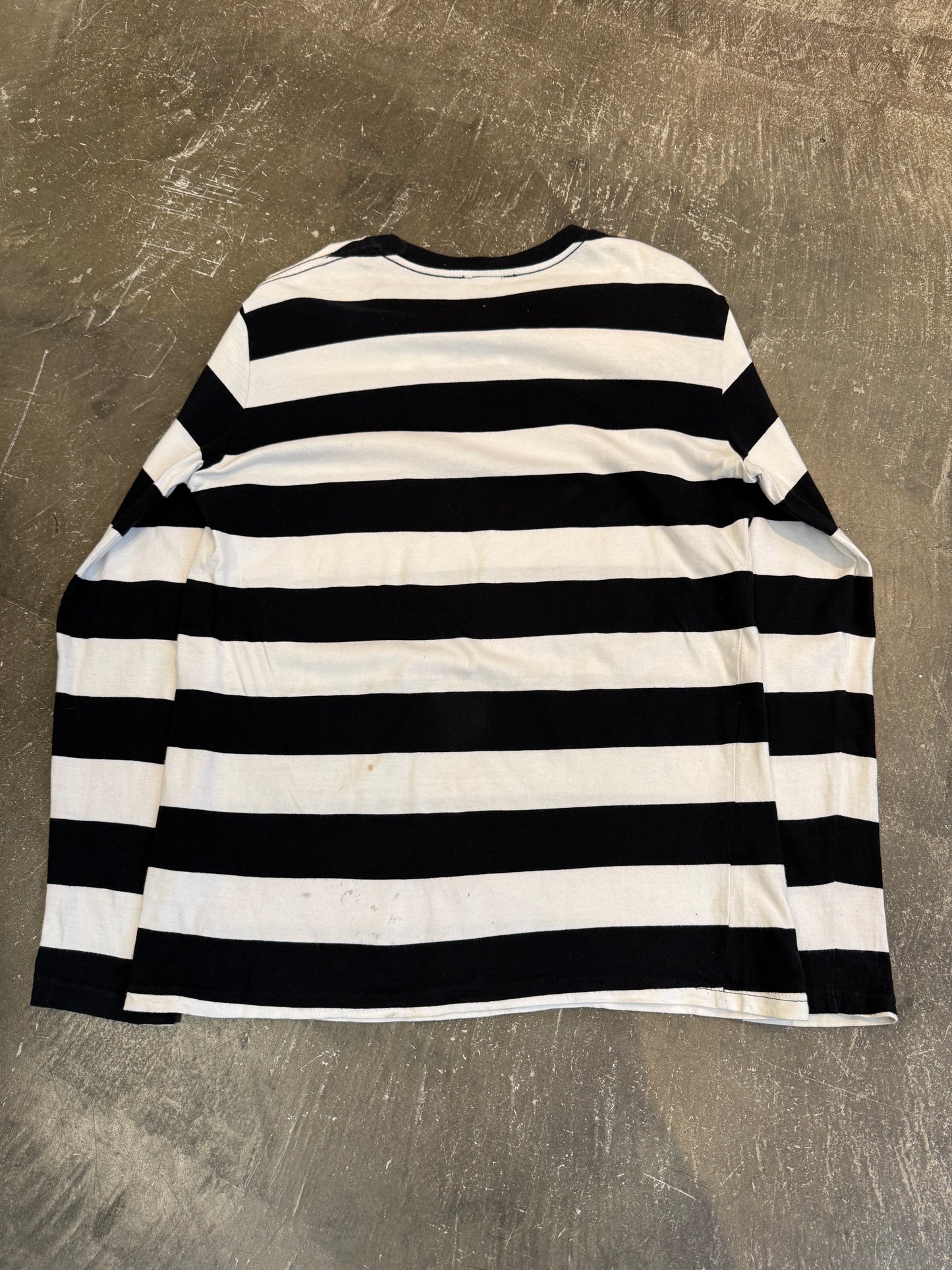 Vintage John's by Johnny Black & White Shirt Cotton Size M