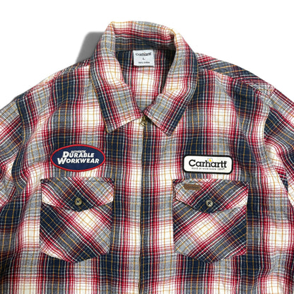 Carhartt Long Sleeve Zip Shirt Jacket Size L