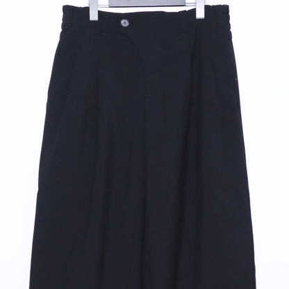 CROMAGNON Gabardine Baggy Pants Black Size 1