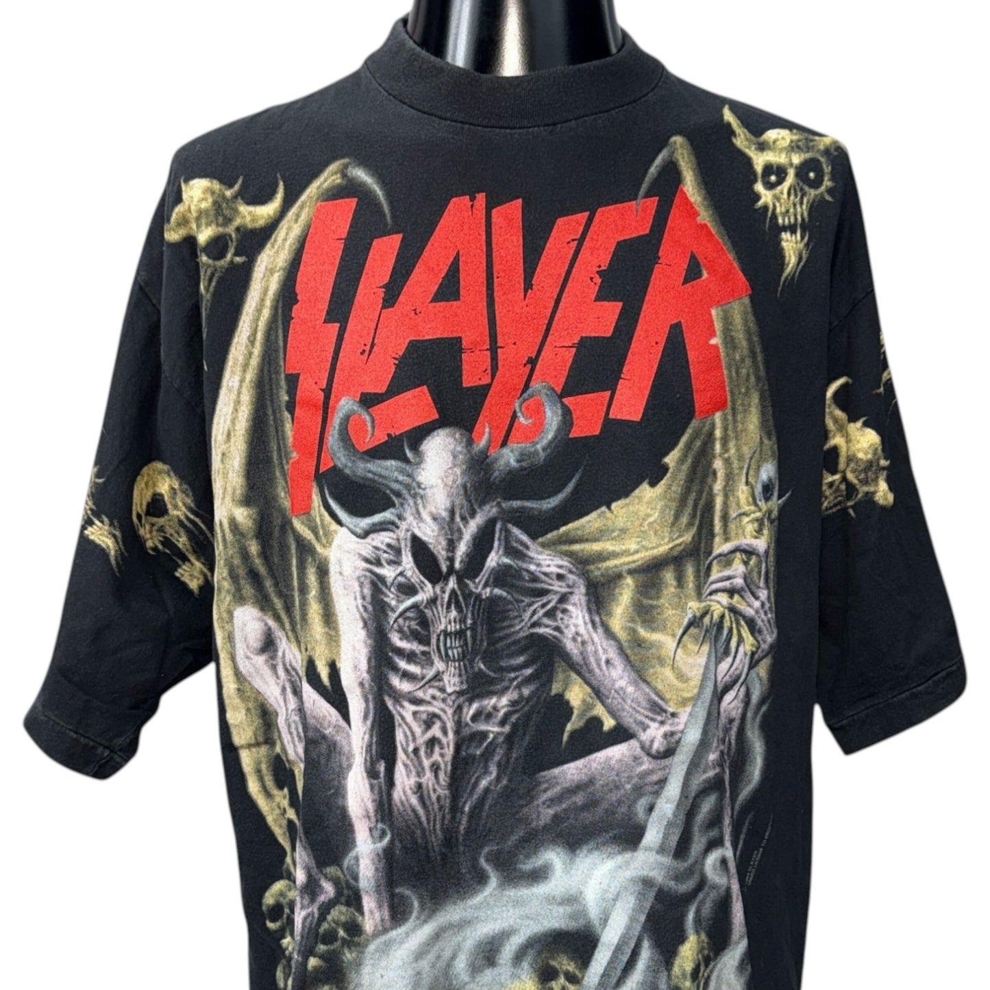 Slayer 90s DAWN OF THE BEAST All-Over Print T-Shirt Size XL