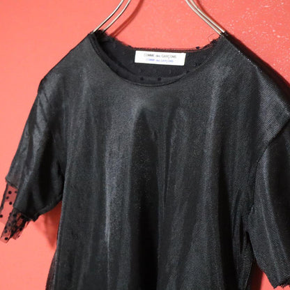 Comme des Garcons Polka Dot Layered Chiffon T-Shirt Size XS