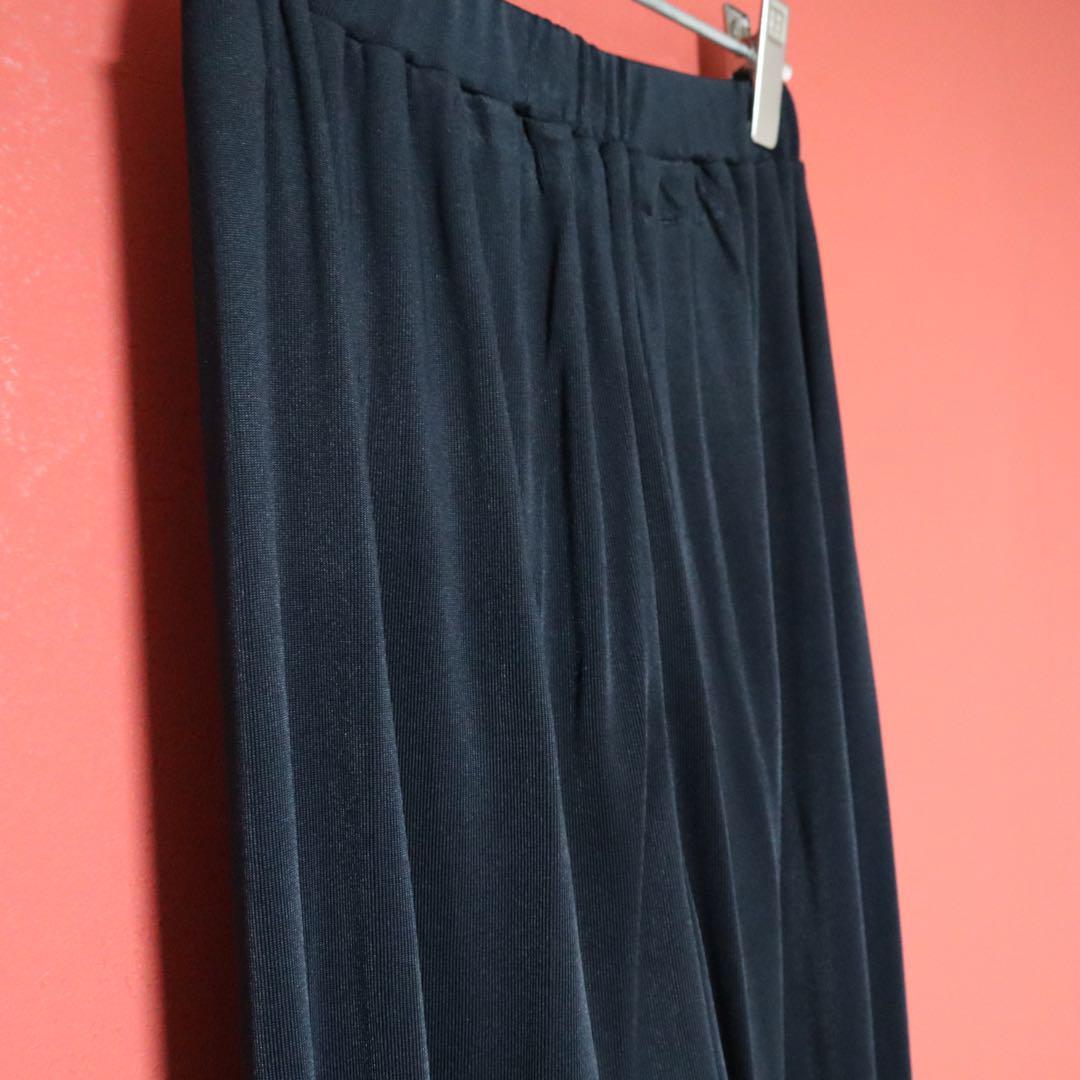 Issey Miyake 90s Rayon Lustrous Draped Pants Blue Size M