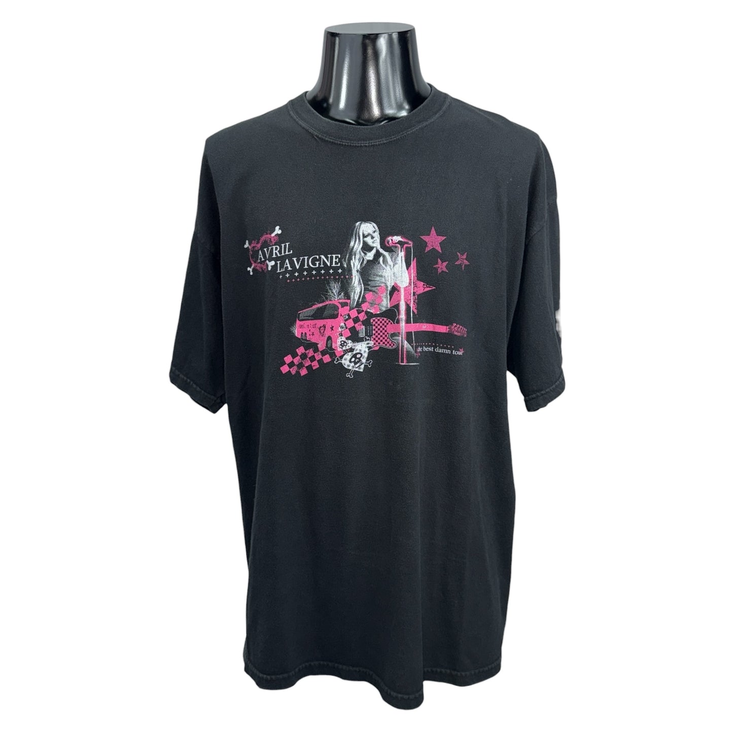 AVRIL LAVIGNE 00s "BEST DAMN TOUR" Photo T-Shirt Size XL